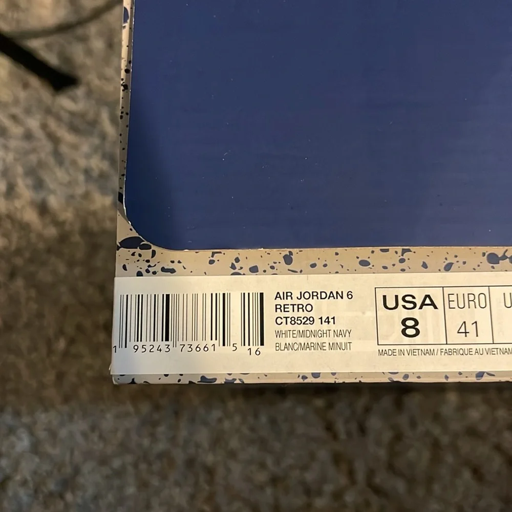 Men’s air jordan retro 6 midnight navy